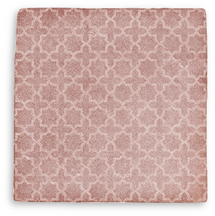 Silhouette Incise Pink Salt Satin (Matt) Wall Tile 130x130