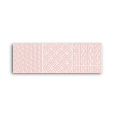 Trove Caravelle Square Icy Pink Gloss Wall 100x300