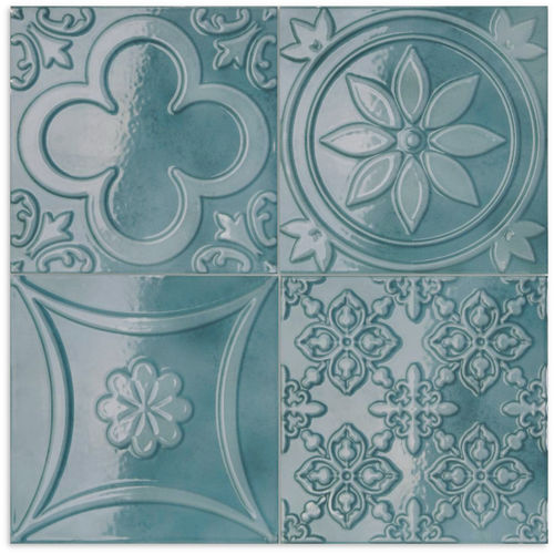 Lucciola Azul Gloss Wall Tile 150x150