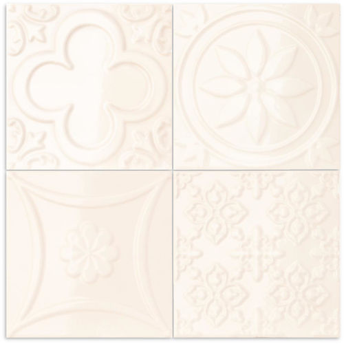 Lucciola Hueso Gloss Wall Tile 150x150
