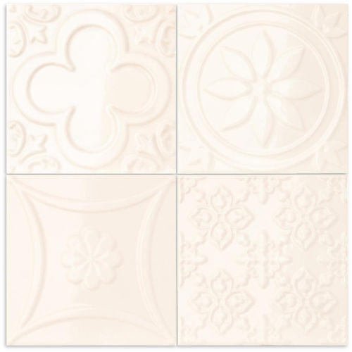 Lucciola Hueso Gloss Wall Tile 150x150