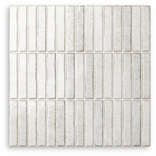 Riva Kit Kat Rice White Gloss Tile 300x300