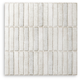 Riva Kit Kat Rice White Satin Matt Tile 300x300