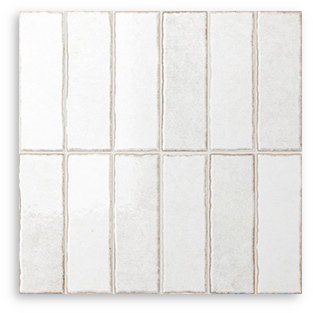 Riva Bejmat Powder White Gloss Tile 300x300