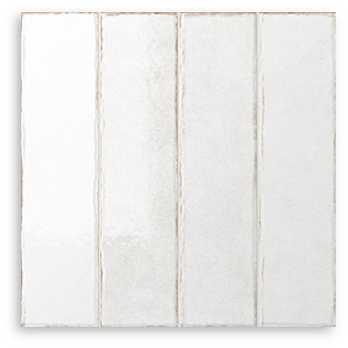 Riva Subway Powder White Gloss Tile 300x300