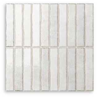 Riva Fingers Rice White Gloss Tile 300x300