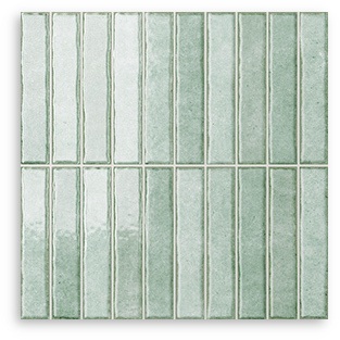 Riva Fingers Myrtle Green Gloss Tile 300x300