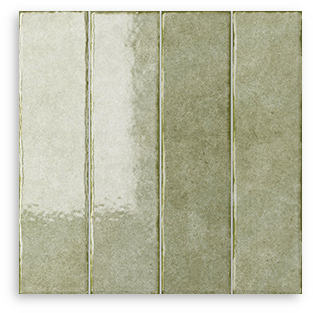 Riva Subway Artichoke Green Gloss Tile 300x300