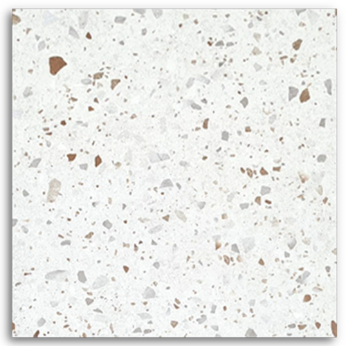 Omega White Terrazzo Matt Tile 300x300