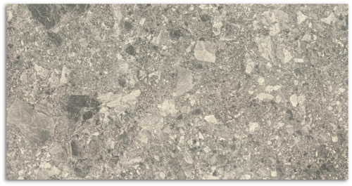 IN/OUT Breccia Mid Grey Matt Tile 300x600