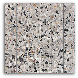 Terrina Cosmic Grey Brick (50x150) Wall Tile Satin Matt