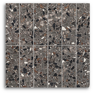 Terrina Ebony Espresso Brick (50x150) Wall Tile Gloss