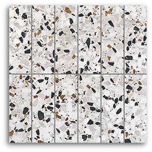 Terrina Moorland Mist Brick (50x150) Wall Tile Gloss