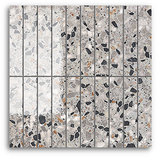 Terrina Cosmic Grey Finger (25x150) Wall Tile Gloss