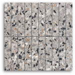 Terrina Cosmic Grey Finger (25x150) Wall Tile Satin Matt