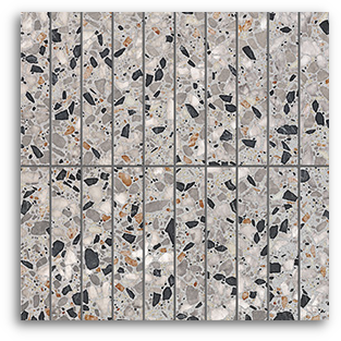 Terrina Cosmic Grey Finger (25x150) Wall Tile Satin Matt