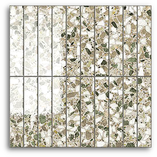 Terrina Olive Dream Finger (25x150) Wall Tile Gloss