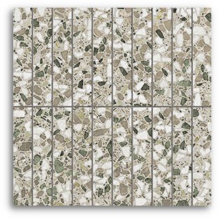 Terrina Olive Dream Finger (25x150) Wall Tile Satin Matt