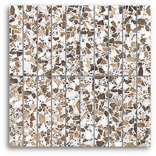 Terrina Squirrels Den Finger (25x150) Wall Tile Satin Matt