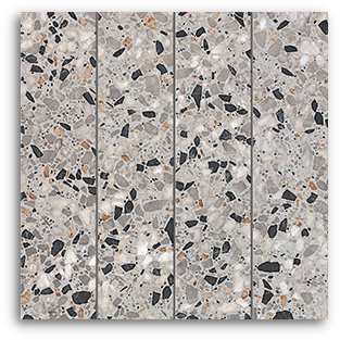 Terrina Cosmic Grey Subway (75x300) Wall Tile Satin Matt