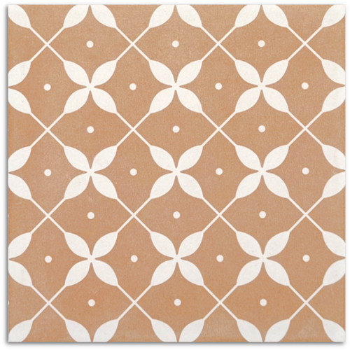 Craft Art Leaf Cotto Matt Tile 200x200