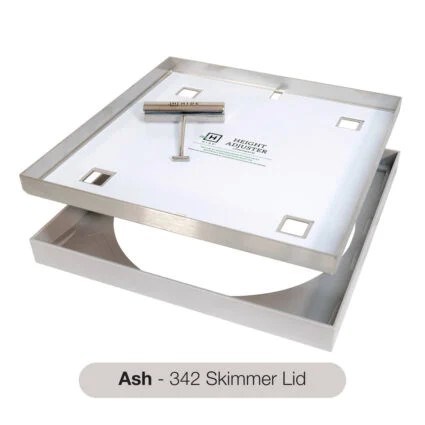 Hide Combination Skimmer Lid Kit 342mm x 342mm - Ash