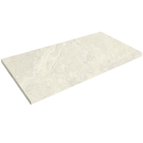 Crown Travertine White Pencil Edge Coping Paver 400x600 (20mm Thick)