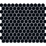 Hexagon Black Gloss 23x26