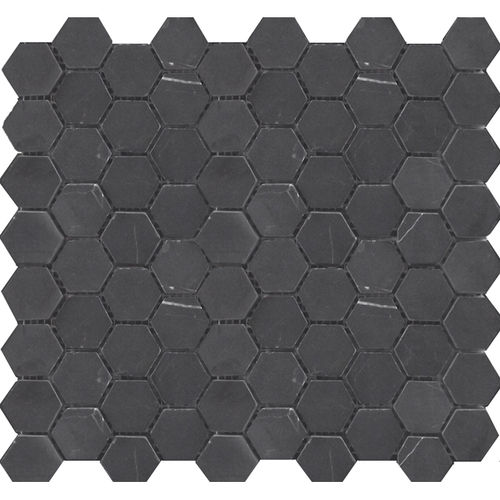 Silverlake Nero Marquina Hexagon Mosaic