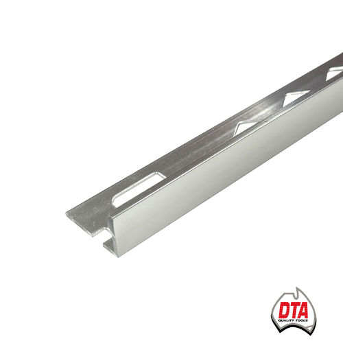 L Angle Aluminium Trim 8mm x 3m (Bright Silver)