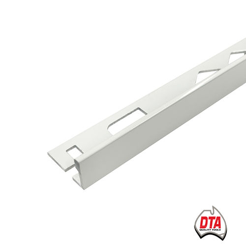 L Angle Aluminium Trim 10mm x 3m (Gloss White)