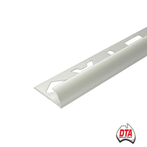 Round Aluminium Trim 6mm x 3m (Matt Silver)