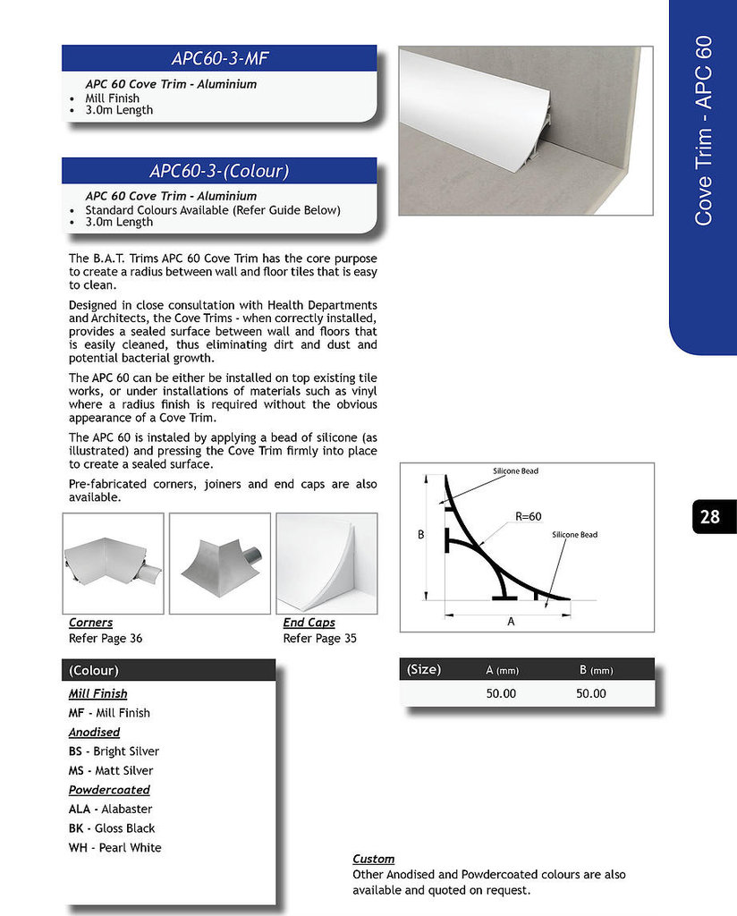 APC 60 Cove Trim Joiner (Pack of 6)