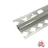 Aluminium Expansion Trim 8mm x 3m - 6mm Polyurethane (Grey)