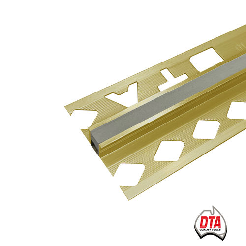 Brass Expansion Tile 18.5mm x 3m - 6mm Polyurethane (Grey)