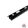 Round Aluminium Trim 12mm x 3m (Gloss Black)