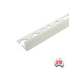 Round Aluminium Trim 12mm x 3m (Gloss White)