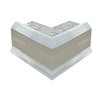 Balcony Trim 10mm External Corner (Mill Finish)