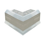 Balcony Trim 12mm External Corner (Mill Finish)