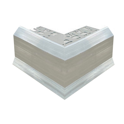 Balcony Trim 12mm External Corner (Mill Finish)
