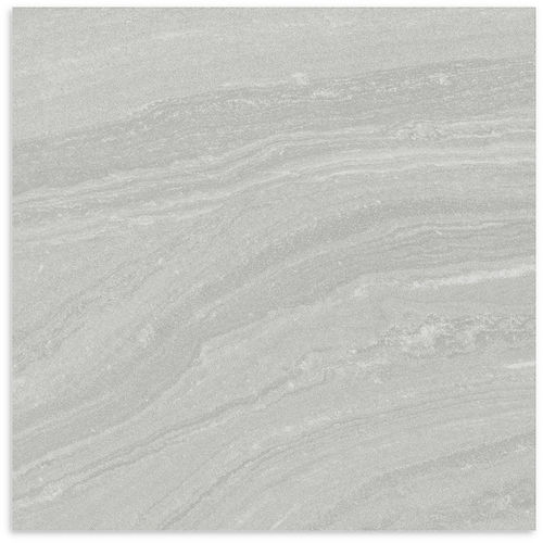 Shadow Light Grey Smooth Grip Matt Tile 600x600