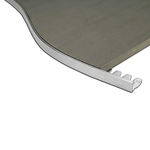 L Angle Aluminium Trim 8mm x 3metre (Notched)