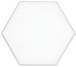 Hexagon White Matt 195x225