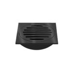 Chrome Plated Square Floor Grate 50mm - Matt Black