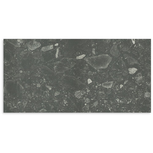 Terrazzo Nero Matt Tile 300x600