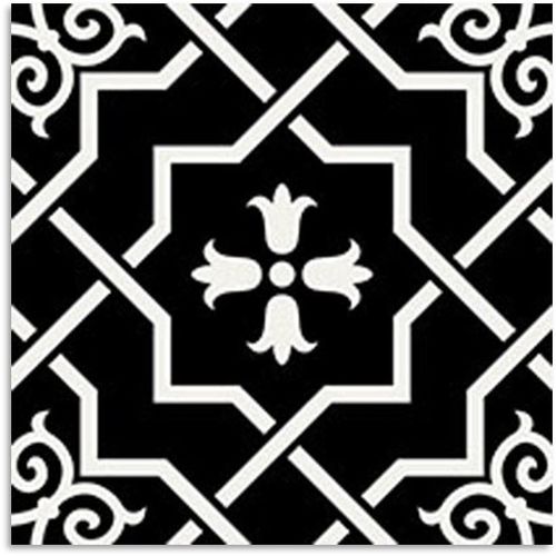 Peppa Bellevue Black Tile 200x200