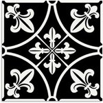 Peppa Capital Black Tile 200x200