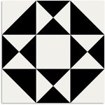 Peppa Astor Black Light Tile 200x200