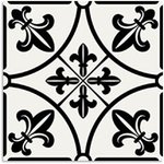 Peppa Capital Black Light Tile 200x200