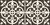 Picasso Crest Black Matt Tile 200x200